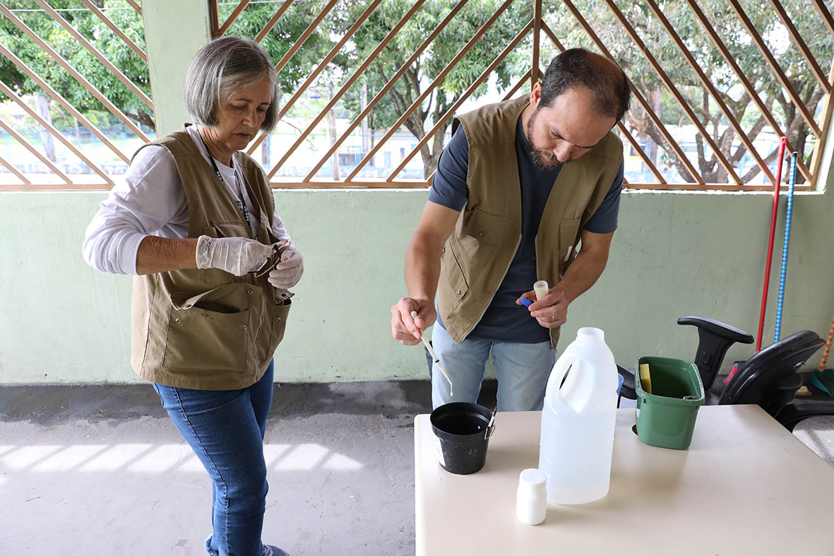 Capa da notícia: Armadilhas contra o Aedes aegypti ajudam equipes da Vigilância Ambiental no combate à dengue