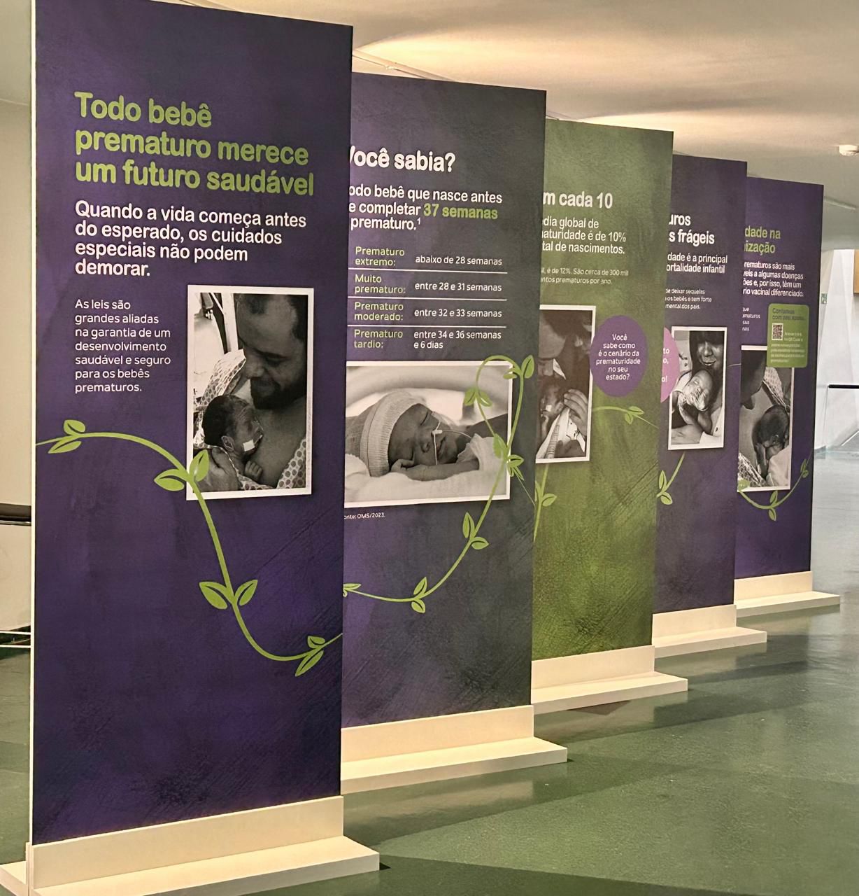 Capa da notícia: Hospital da Ceilândia recebe exposição sobre prematuridade