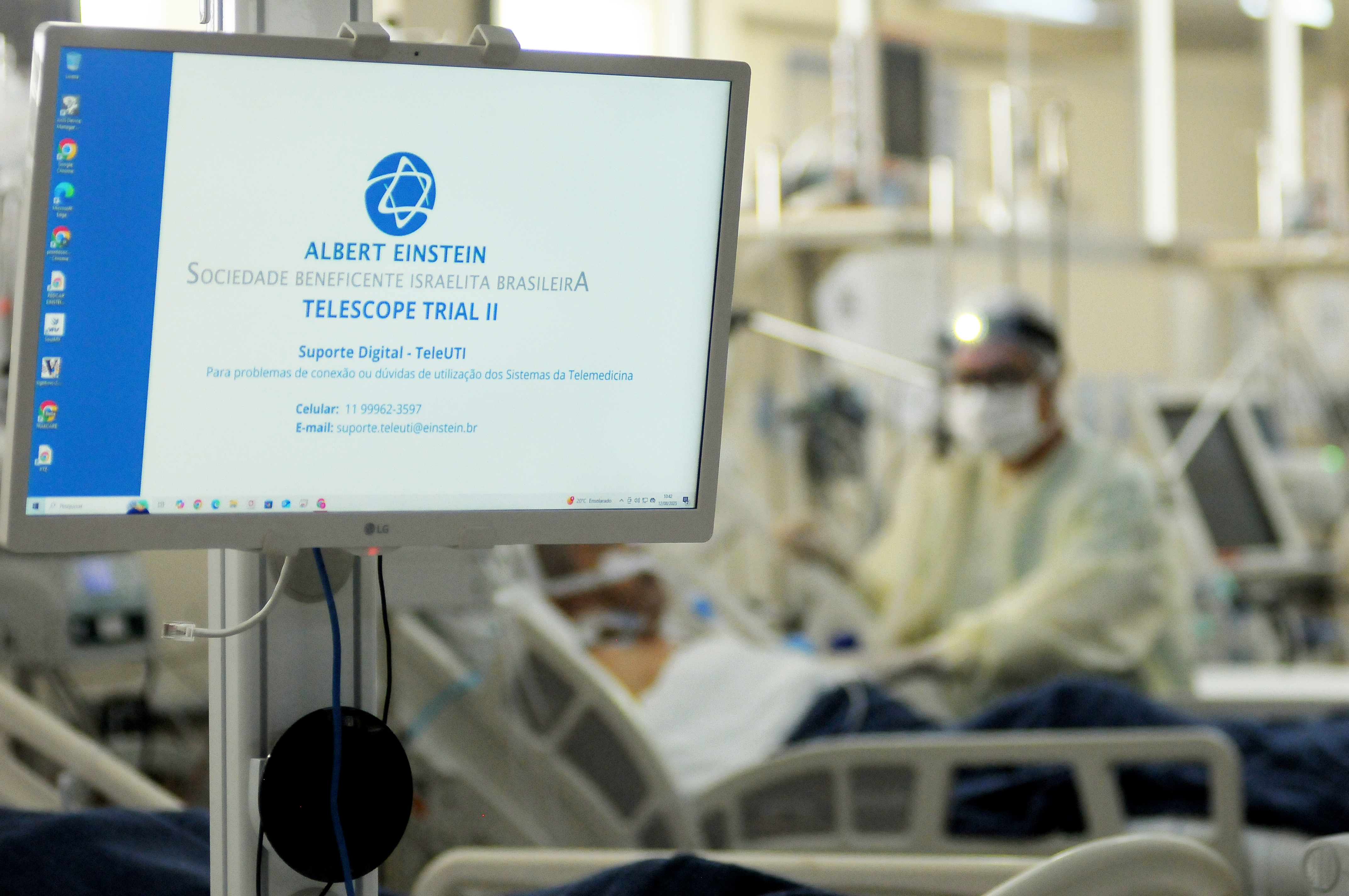 Capa da notícia: HRL participa de estudo sobre telessaúde em UTI