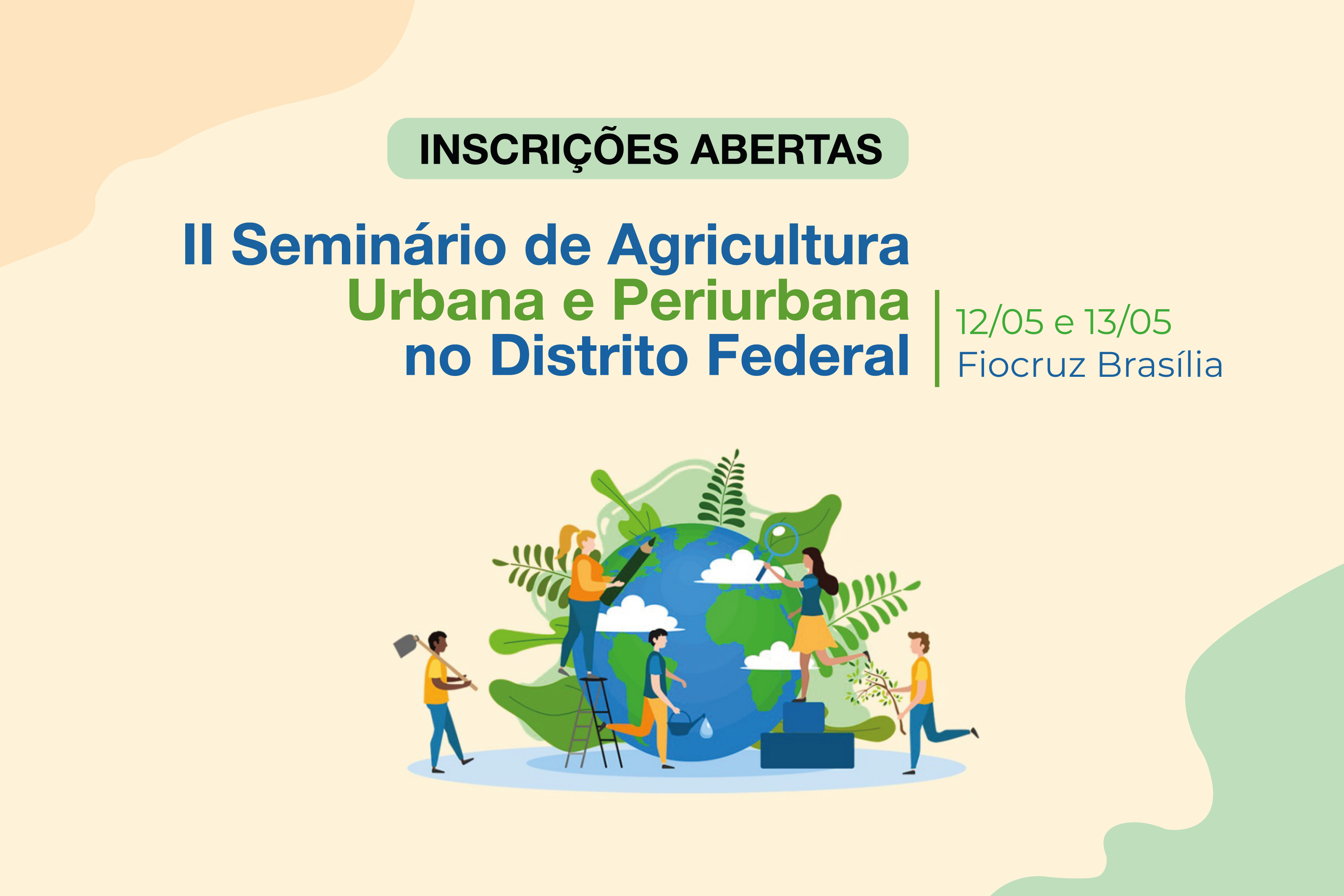 Capa da notícia: Agricultura urbana, agrotóxicos e saúde no Distrito Federal é tema de seminário