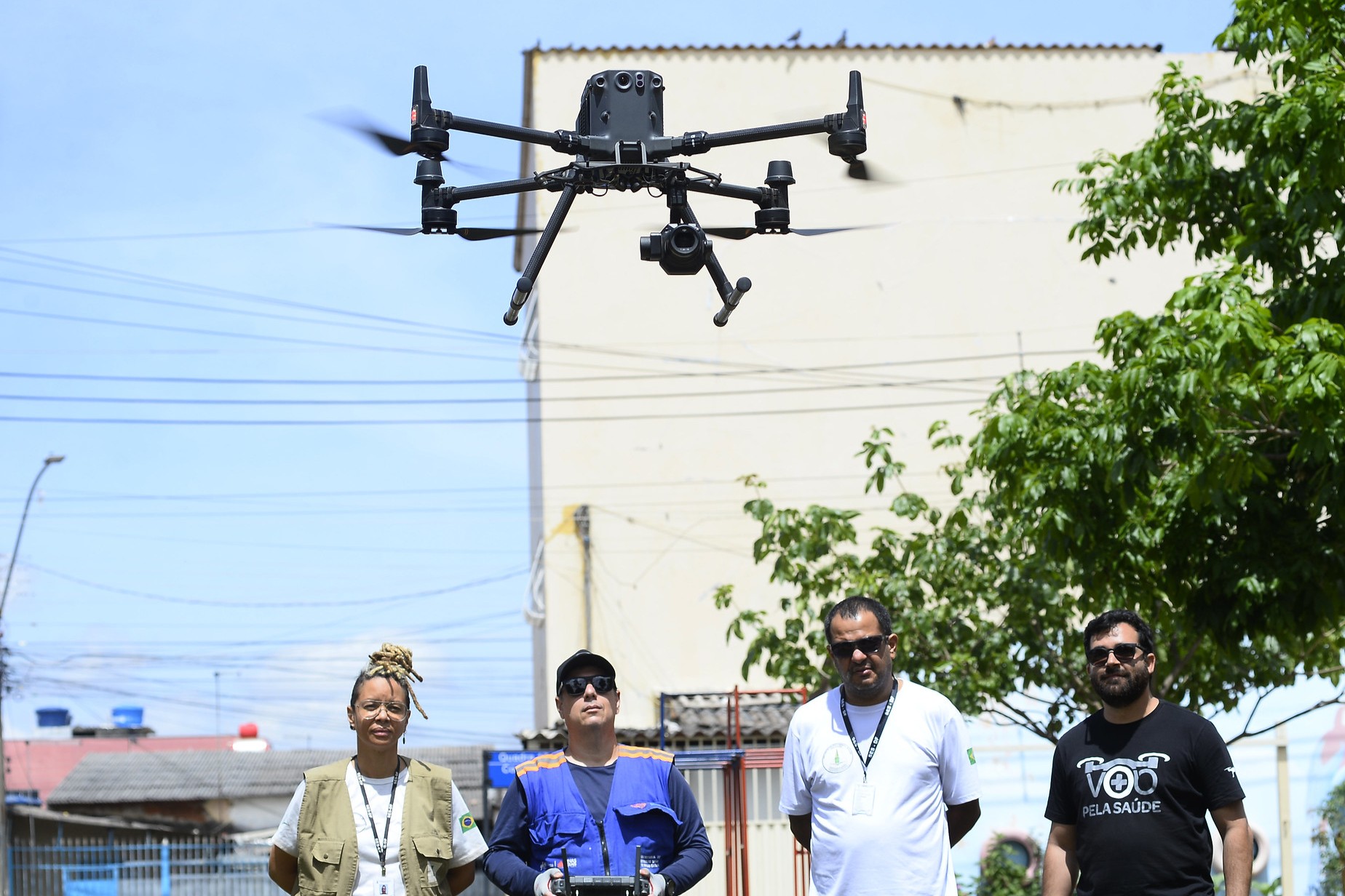 Capa da notícia: Drones reforçam ações da Saúde no combate ao Aedes aegypti