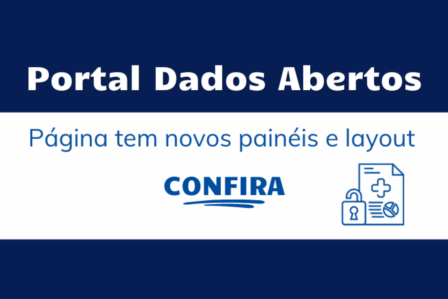 Capa da notícia: Saúde reformula portal de Dados Abertos e inclui novos painéis