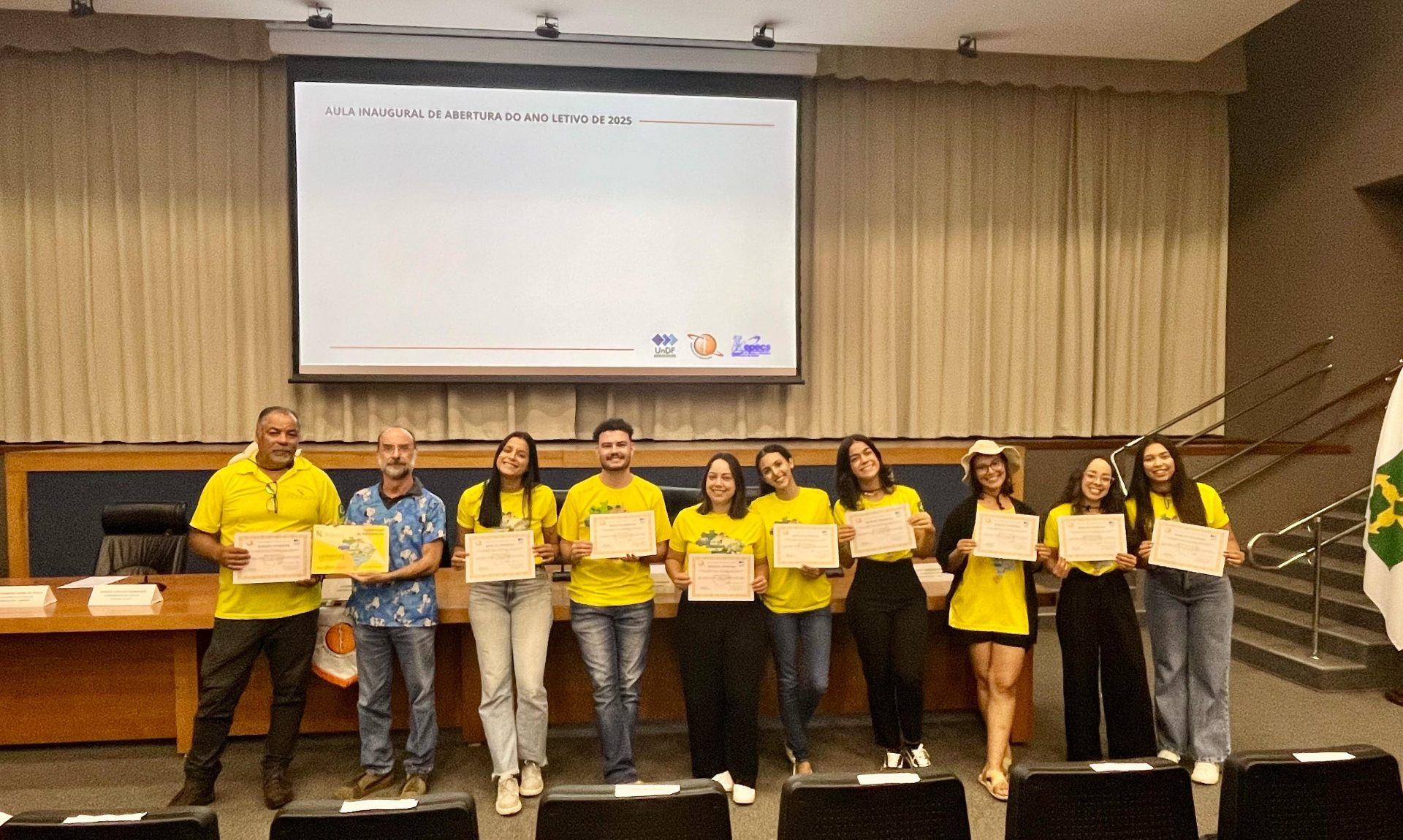 Capa da notícia: Escs recepciona novos estudantes em aula inaugural