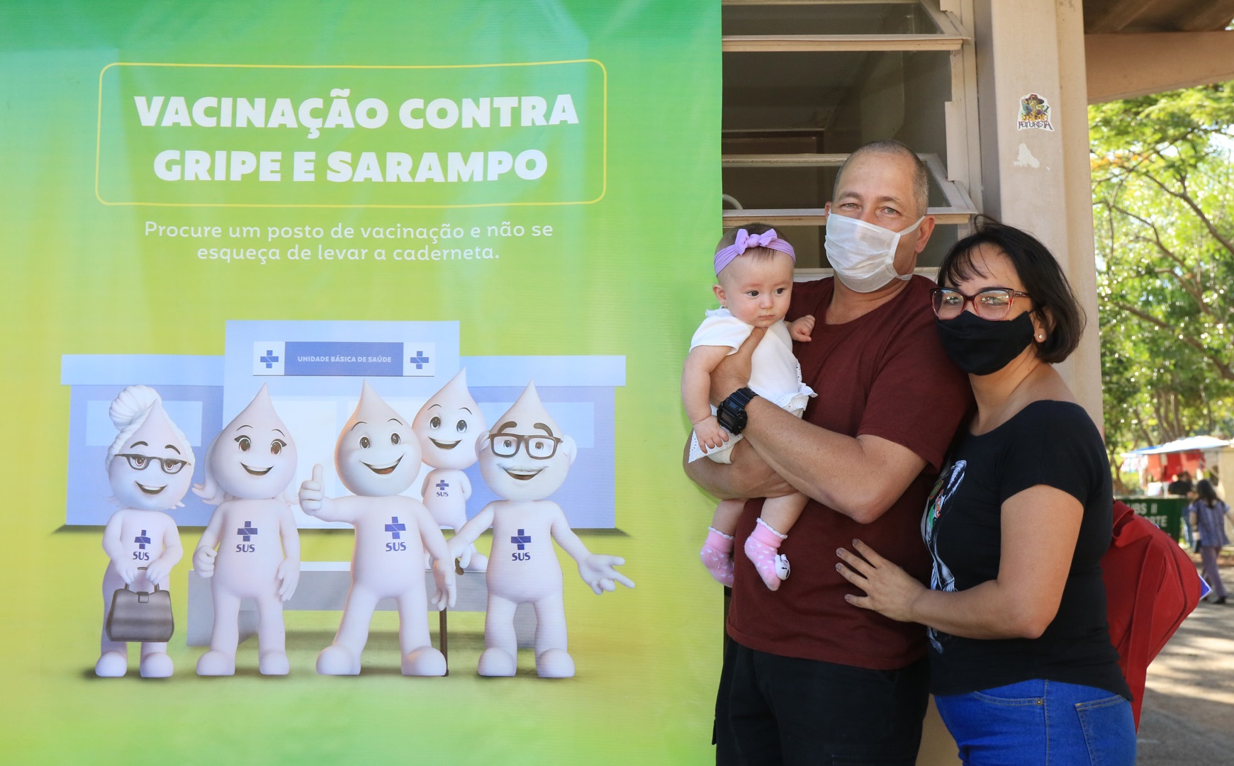 A Secretaria de Saúde estabeleceu nova parceria com a Escola Atual de Águas Claras na campanha da gripe contra Influenza. - DFÁguasClaras