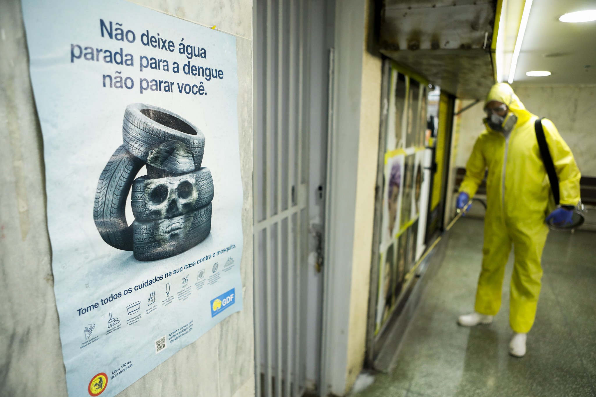 Capa da notícia: Rodoviária, feiras e estações do DF recebem reforço no combate à dengue