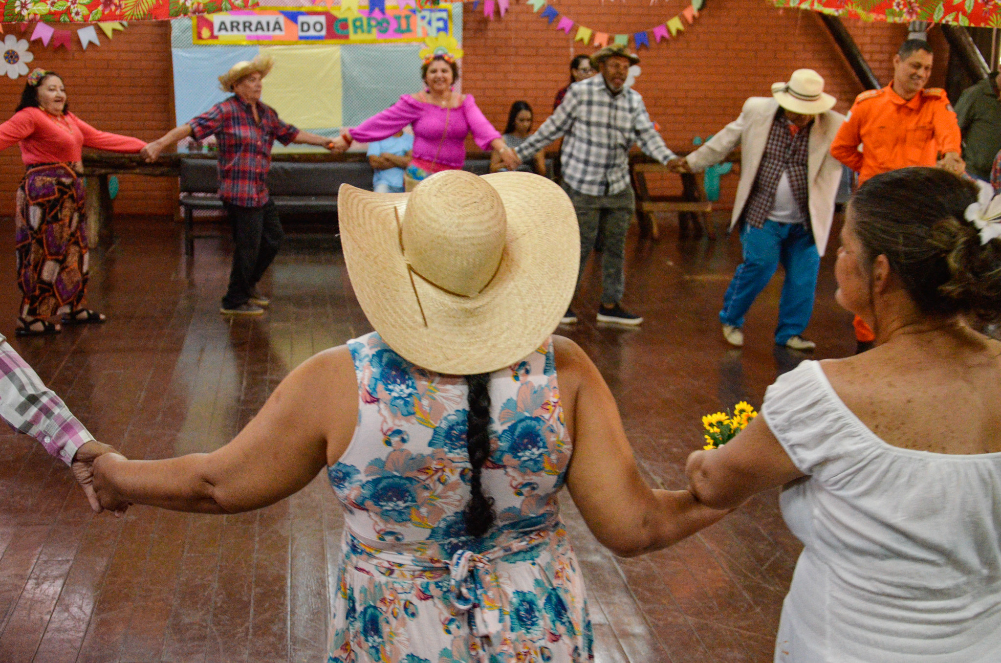 Capa da notícia: Festa “Julina” no Caps II do Riacho Fundo traz alegria e protagonismo a pacientes